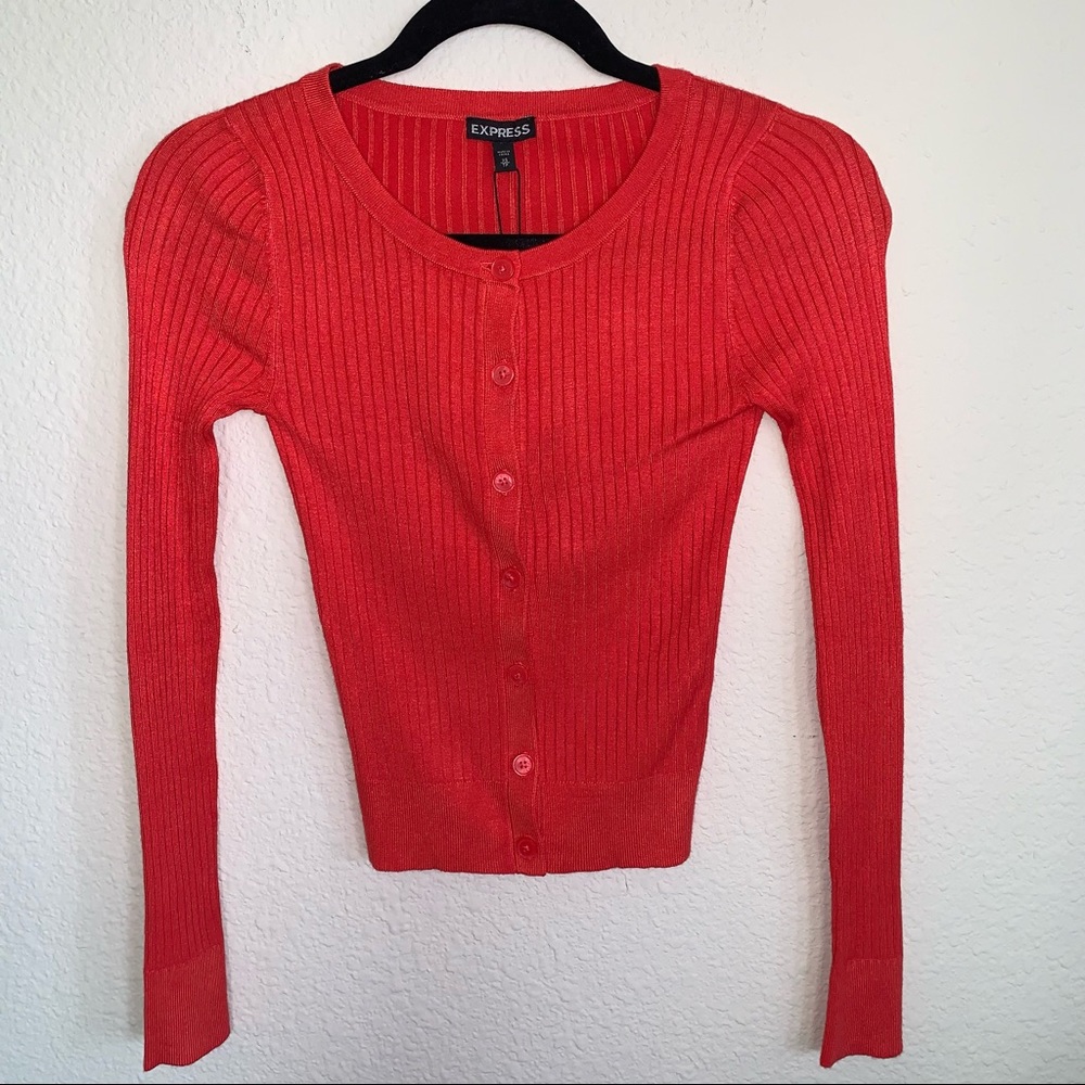 NWT Express Ribbed Knit Cardigan